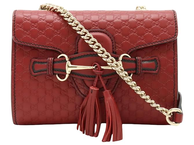 Gucci Emily Red Leather  ref.1351499