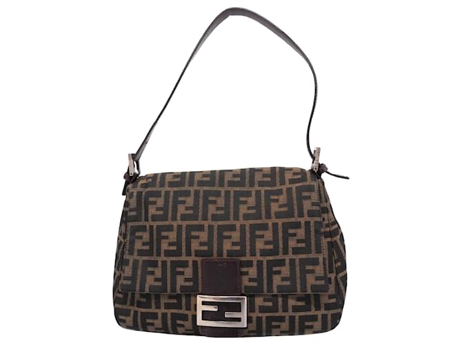 Fendi Zucca Brown Cloth  ref.1351503