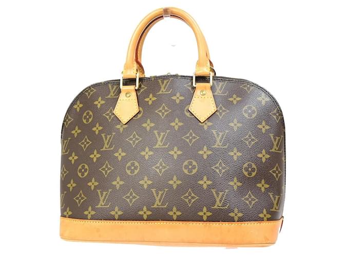 Louis Vuitton Alma Brown Cloth  ref.1351554