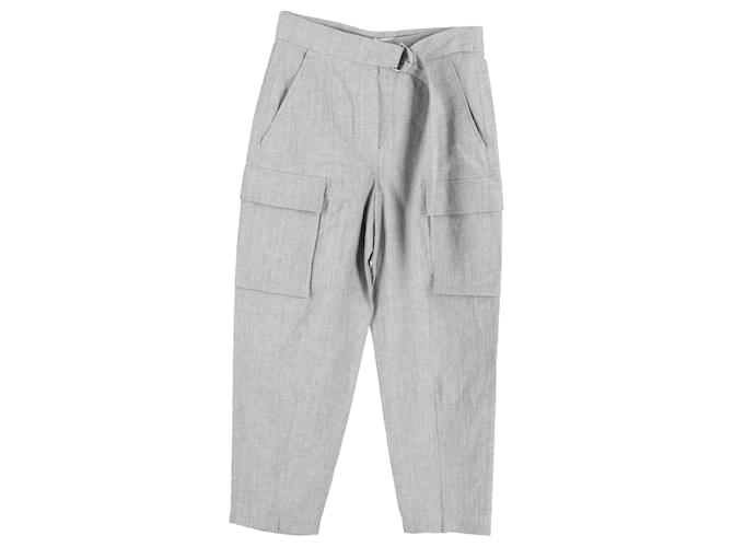 Pantaloni Cargo Brunello Cucinelli in cotone Grigio  ref.1351591