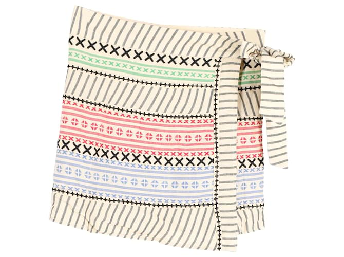 Autre Marque Mini-jupe portefeuille imprimée Dodo Bar Or en coton multicolore Imprimé python  ref.1351598