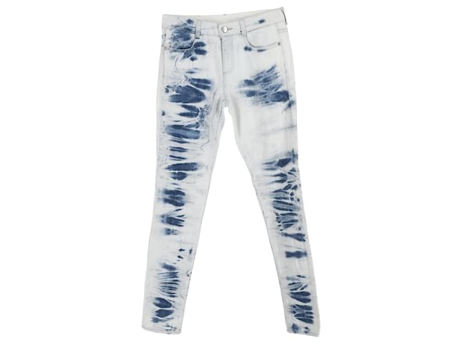 Stella Mc Cartney Stella McCartney Jean Taille Mi-Haute en Coton Bleu Clair  ref.1351635