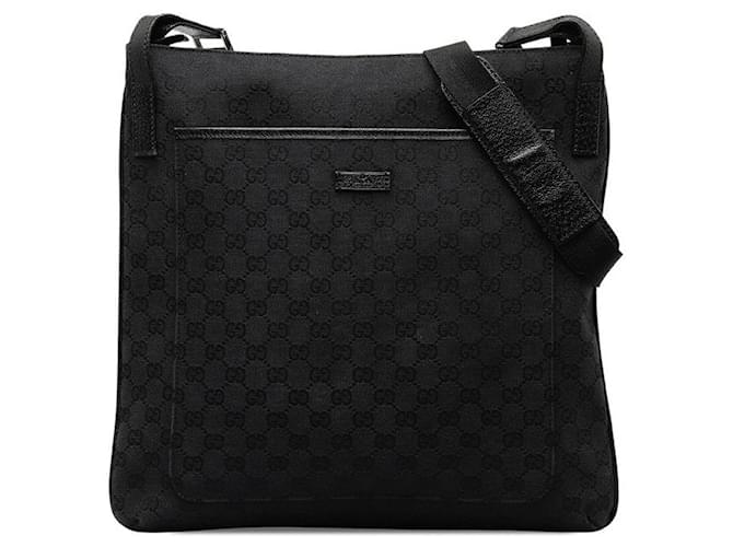 Gucci GG Canvas Umhängetasche Canvas Schultertasche 122791 in guter Kondition Leinwand  ref.1351661