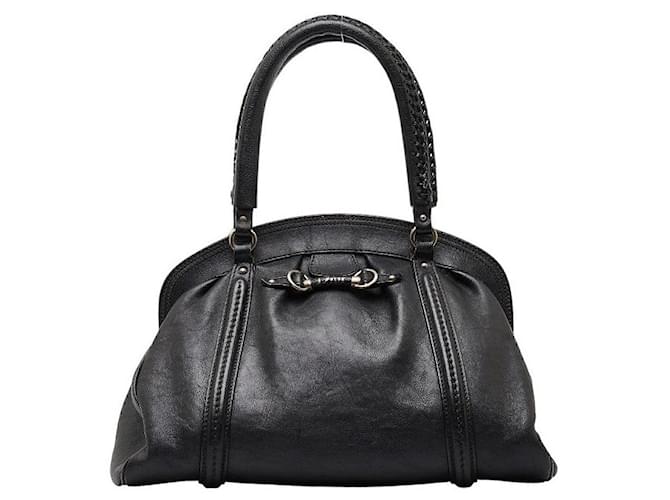 Dior Edge Logo Plate Top Handle Leather Handbag in Good condition  ref.1351675