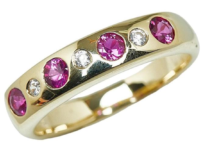 & Other Stories [LuxUness] 14Bague en métal K Ruby Diamond Ring en excellent état  ref.1351677