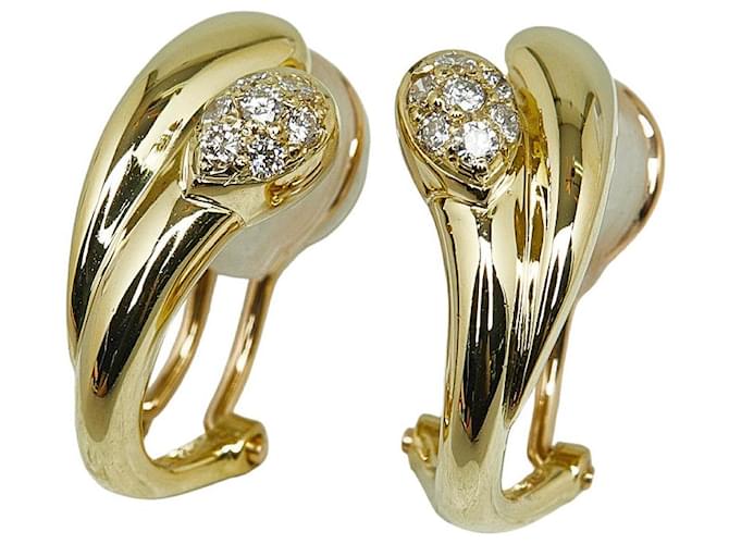 & Other Stories Other 18K Diamond Clip On Earrings Metal Earrings in Excellent condition  ref.1351679