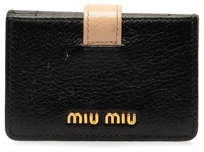 Miu Miu Leather Card Case  Leather Card Case in Good condition  ref.1351689