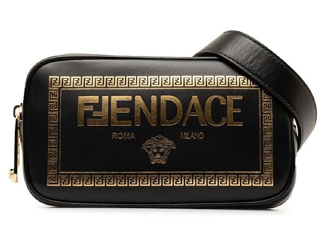 Fendi Fendi x Versace Sac à bandoulière Fendace Sac à bandoulière en cuir 7M0285 In excellent condition  ref.1351691