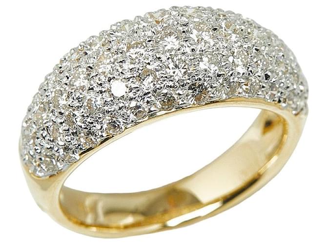 & Other Stories [LuxUness] 18Bague K Wide Diamond Ring Bague en métal en excellent état  ref.1351701