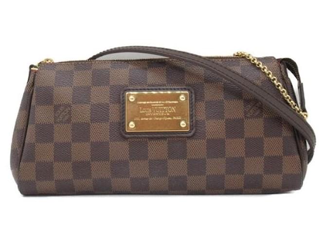 Louis Vuitton Bolsa de ombro em lona Eva N55213 Em uma boa condição  ref.1351761