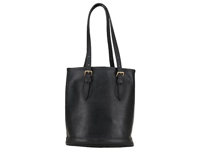 Sac à main Epi Bucket PM M58992 Louis Vuitton en cuir noir en très bon état  ref.1351765