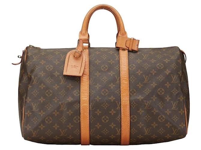 Louis Vuitton Keepall 45 Canvas Travel Bag M41428 in fair condition Cloth  ref.1351767