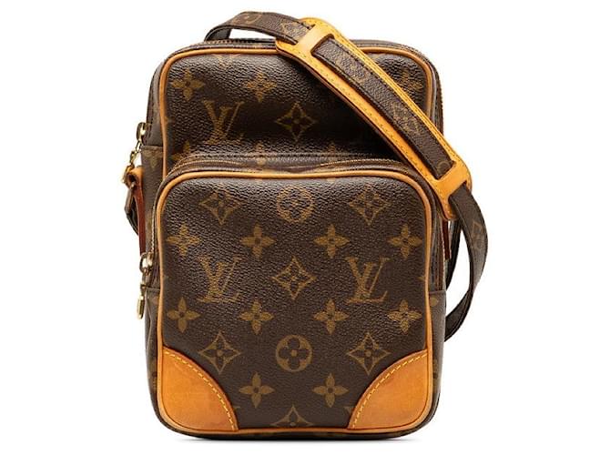 Louis Vuitton Bolsa de ombro de lona Amazon M45236 em boa condição  ref.1351771
