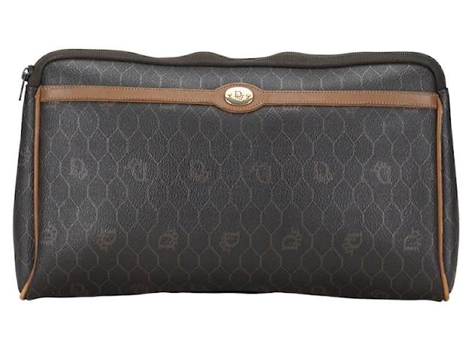 Dior Honeycomb Clutch Bag  Canvas Clutch Bag in Good condition Cloth  ref.1351786