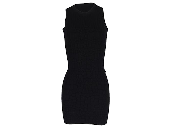 Alexander McQueen Mini Dress in Black Rayon Cellulose fibre  ref.1351835
