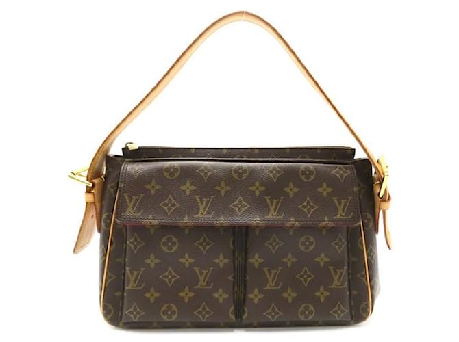 Louis Vuitton Vivacite GM Canvas Shoulder Bag M51163 in good condition Cloth  ref.1351858