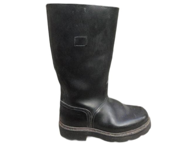 Paraboot Firefighter Boots Black Leather