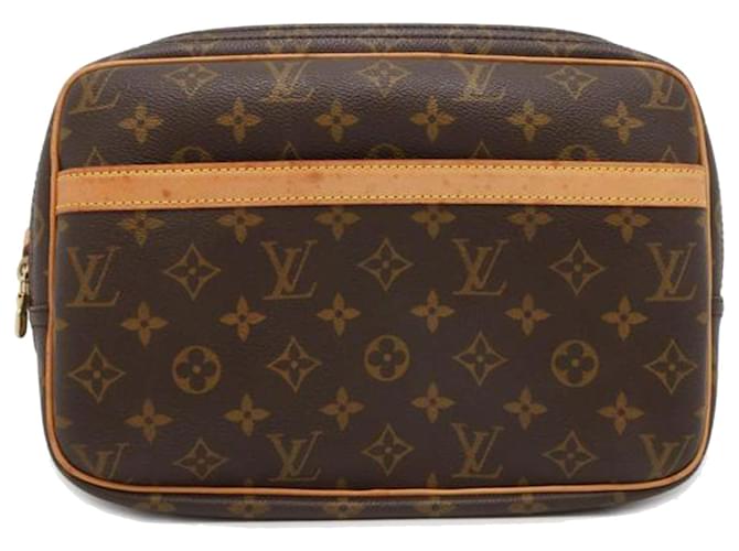 Louis Vuitton Brown Monogram Reporter PM Marrone Pelle Tela  ref.1351924