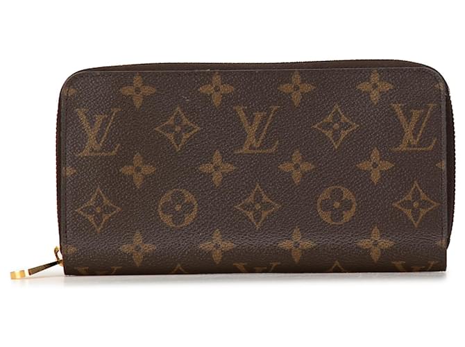 Portafoglio Louis Vuitton Monogram Zippy marrone Tela  ref.1351955