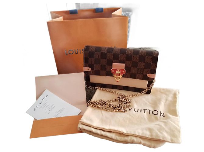 Louis Vuitton Pochette Vavin Damier Ebene Cuir Damier ebène