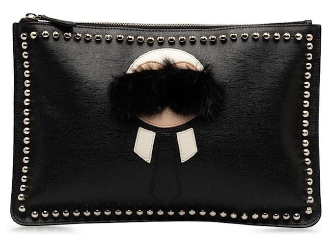 Pochette Fendi in pelle 7N0078 In ottime condizioni Nero  ref.1352033