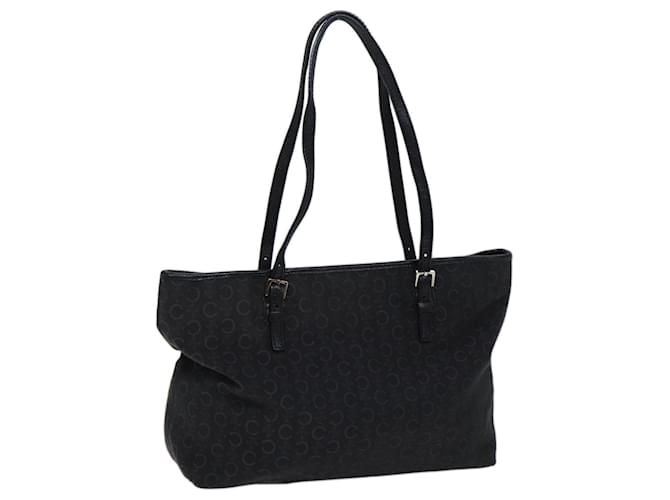 Céline CELINE C Macadam Canvas Einkaufstasche Schwarz Auth yk11974  ref.1352107