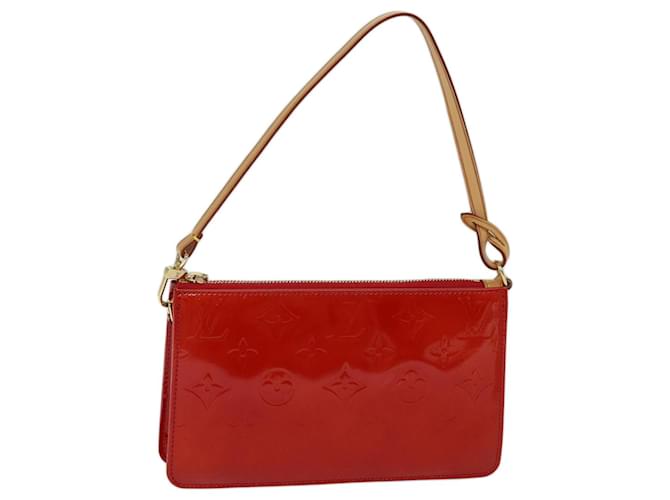 LOUIS VUITTON Monogram Vernis Lexington Accessory Pouch Rouge M91132 auth 72101A Red Patent leather  ref.1352210