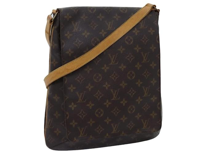 LOUIS VUITTON Monogramm Musette Schultertasche M51256 LV Auth 72584 Leinwand  ref.1352221