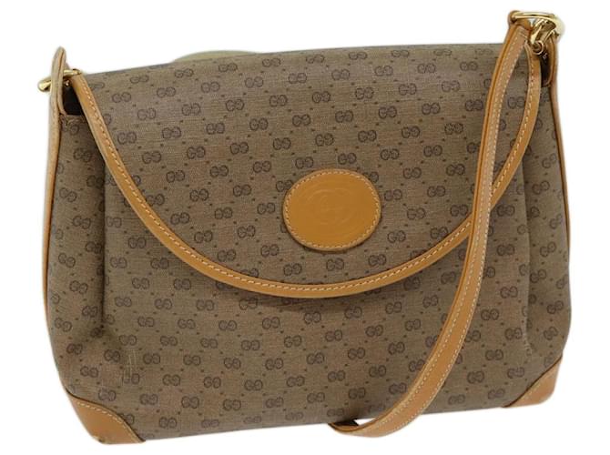 GUCCI Borsa a spalla Micro GG Supreme PVC Beige 001 099 4084 auth 71428  ref.1352242