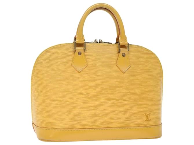 LOUIS VUITTON Epi Alma Hand Bag Tassili Yellow M52149 LV Auth 69598 Leather  ref.1352243