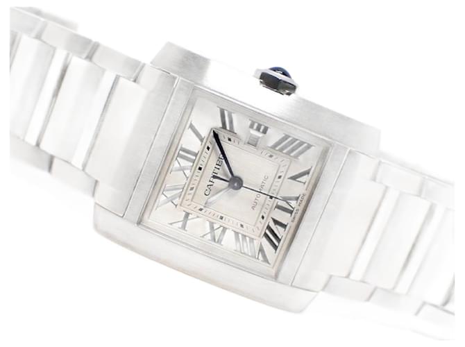 CARTIER Tank Francaise LM silver WSTA0067 '23 Womens Silvery Steel  ref.1352247