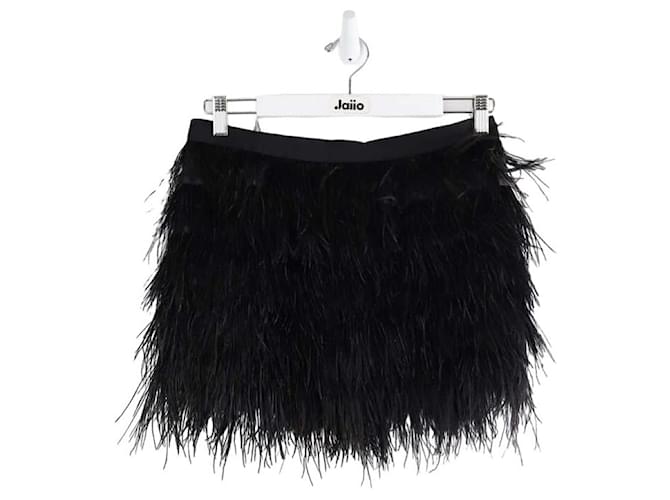 Maje Silk mini skirt Black  ref.1352249