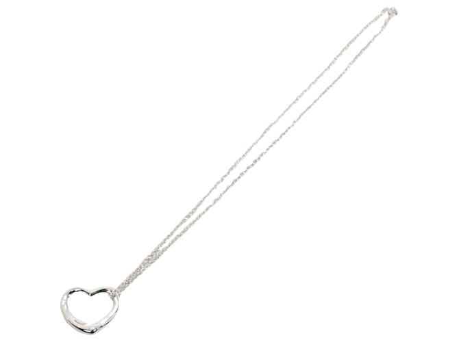 Tiffany & Co Open Heart Silvery Silver  ref.1352302