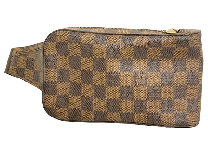 Louis Vuitton Geronimo Marrom Lona  ref.1352378