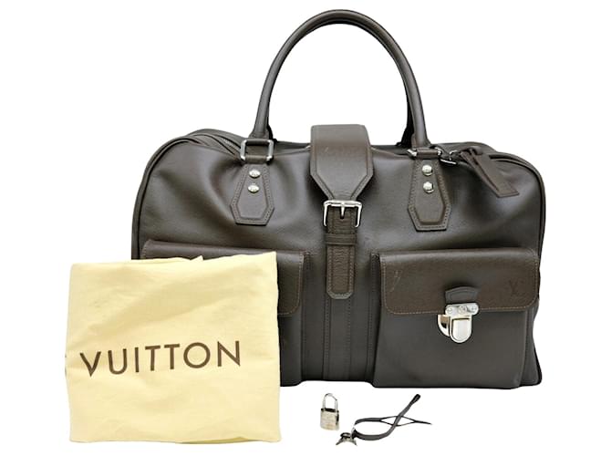 Louis Vuitton Ivane Boston Braun Leder  ref.1352384