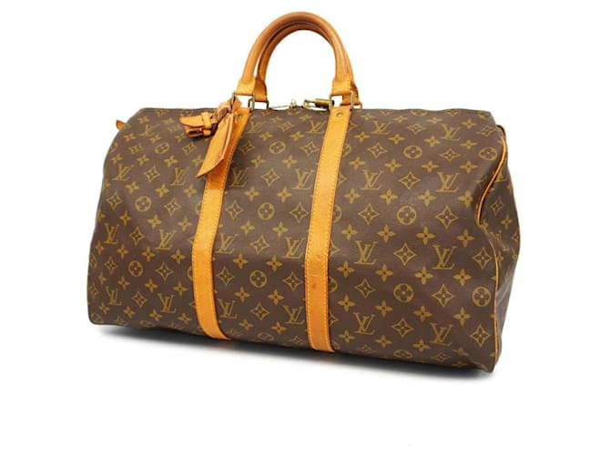 Louis Vuitton Keepall 50 Brown Cloth  ref.1352421