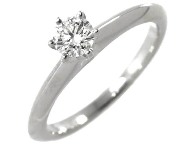 Tiffany & Co Solitaire Silvery Platinum  ref.1352631