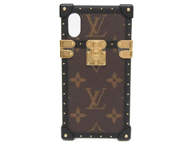 Louis Vuitton Etui Iphone Marrom Lona  ref.1352707