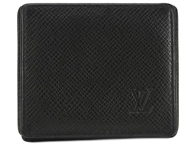 Louis Vuitton Taiga Preto Couro  ref.1352719