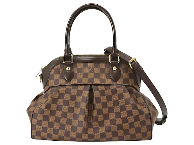 Louis Vuitton Trevi Castaño Lienzo  ref.1352738