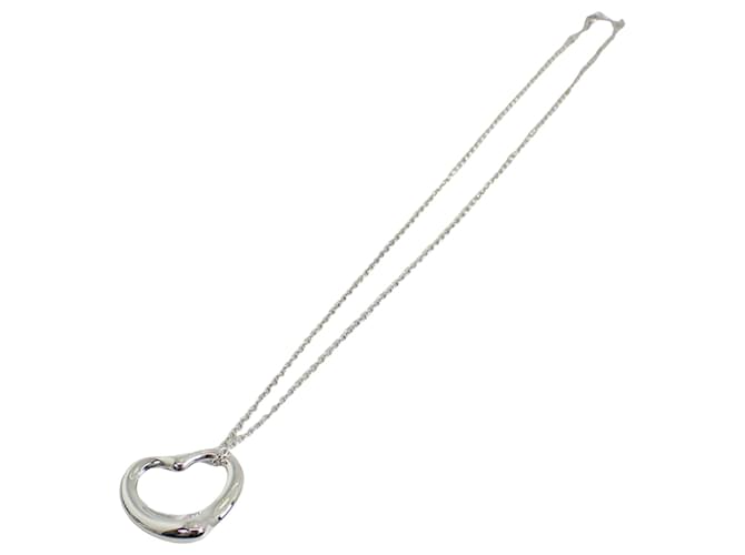 Tiffany & Co Open Heart Silvery Silver  ref.1352770