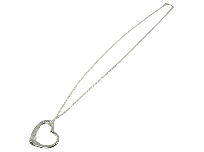 Tiffany & Co Open Heart Silvery Silver  ref.1352771