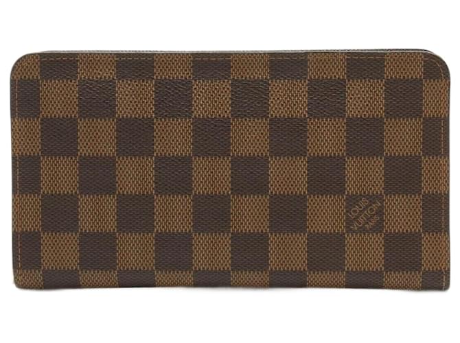 Louis Vuitton Zippy Wallet Brown Cloth  ref.1352865