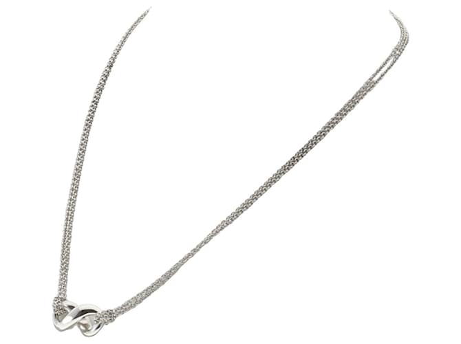 Tiffany & Co Infinity Silvery Silver  ref.1352930