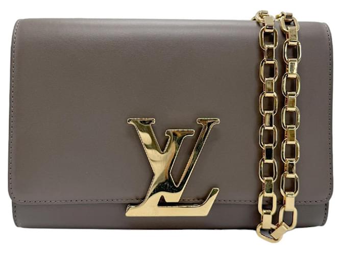 Louis Vuitton Louise Cuir Gris  ref.1353117