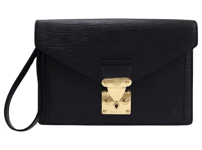 Louis Vuitton Sellier Black Leather  ref.1353237