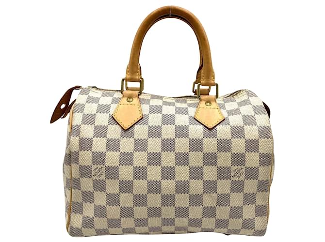 Louis Vuitton Speedy 25 White Cloth  ref.1353247