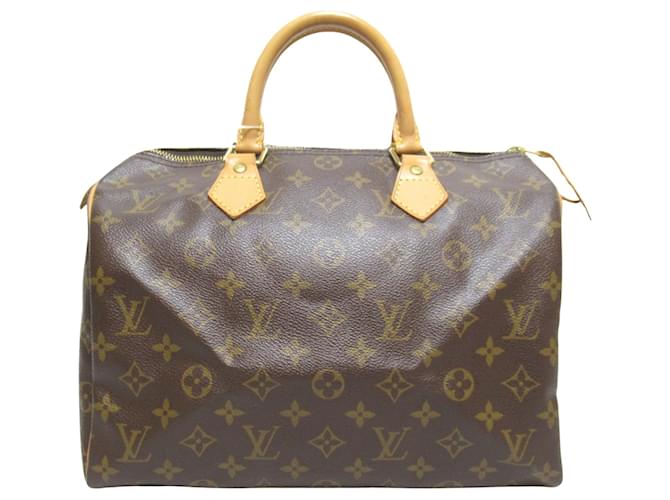 Louis Vuitton Speedy 30 Brown Cloth  ref.1353258