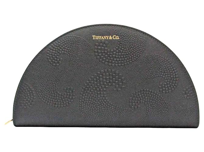 TIFFANY & CO Black Leather  ref.1353352