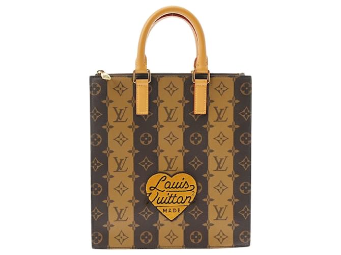 Louis Vuitton Sac Plat Castaño Lienzo  ref.1354481